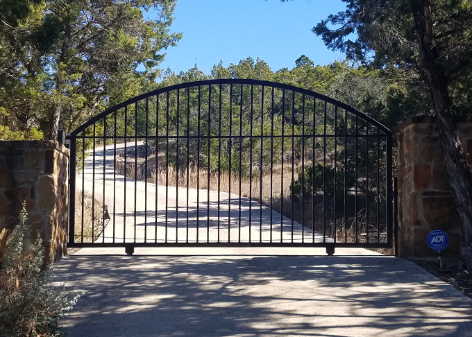 Custom Gates in Texas Hill Country, Kendall County